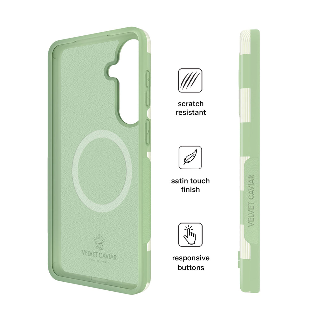 Pistachio Vibe Checkered Samsung Case