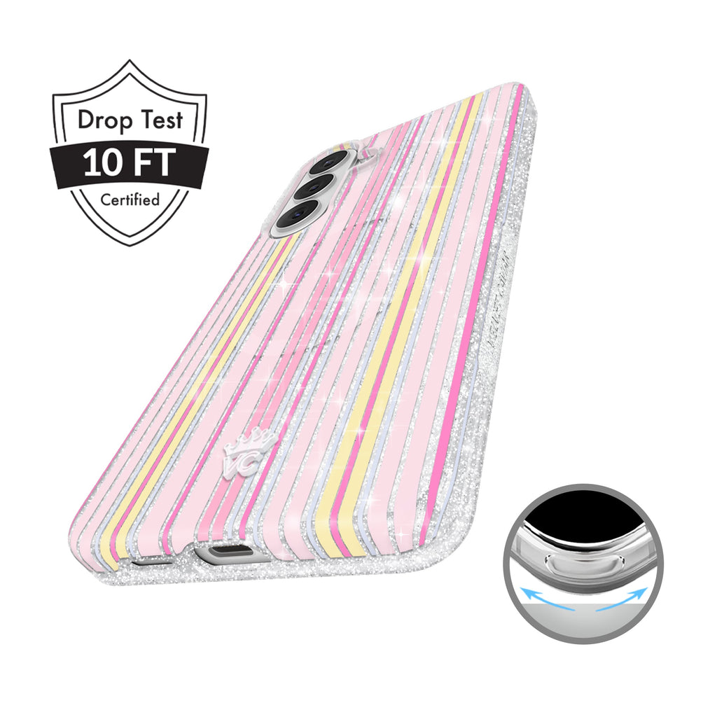 Sunkissed Stripes Glitter Samsung Case