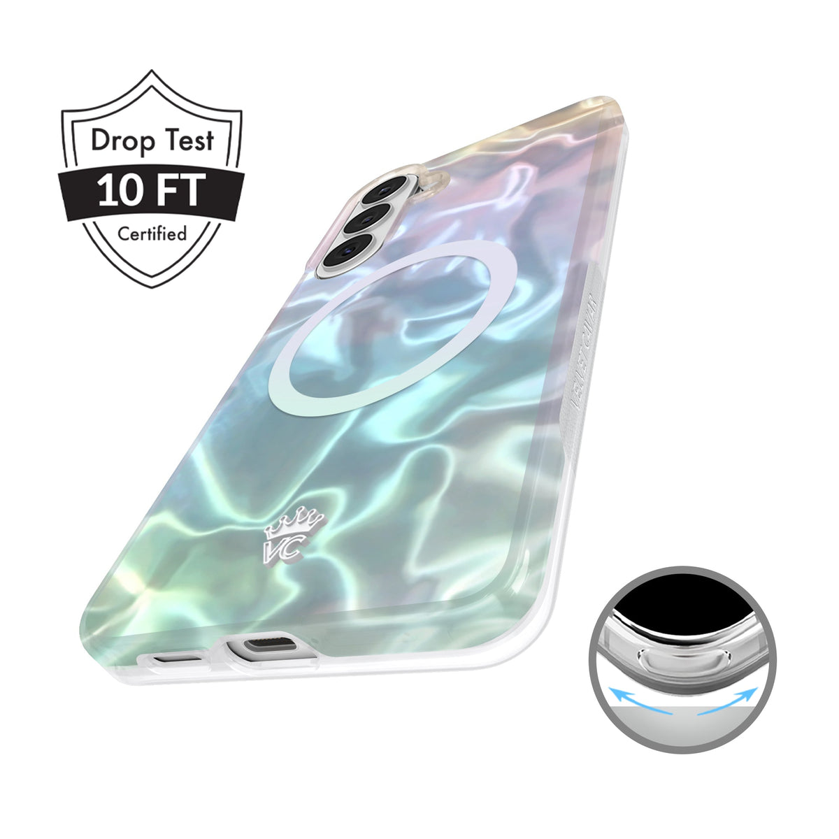 White Opal Holo Samsung Case