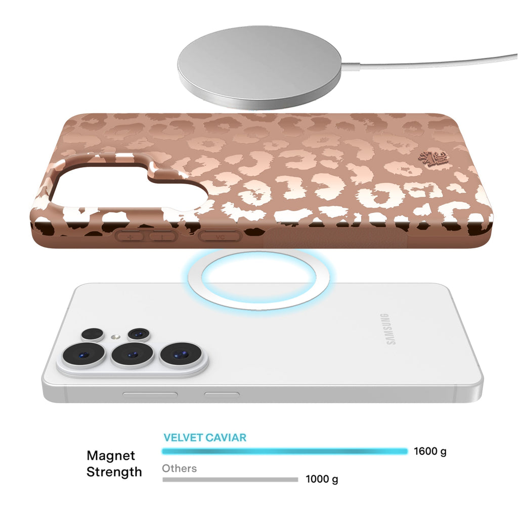 Bronze Chrome Leopard Samsung Case