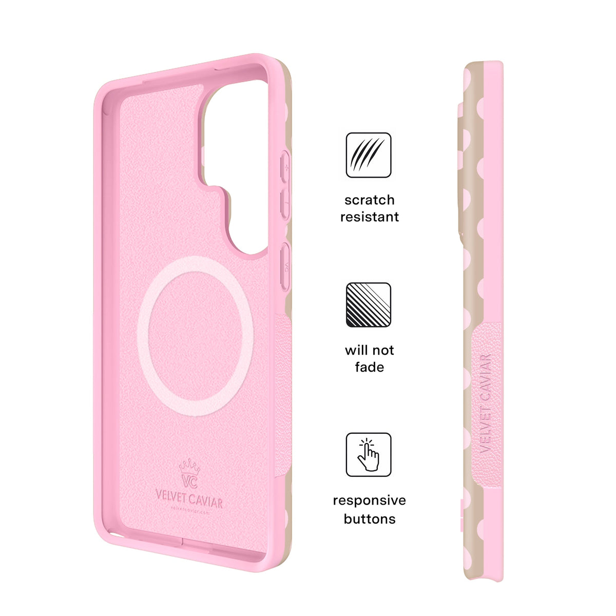 Brown Sugar Polka Dot Samsung Case