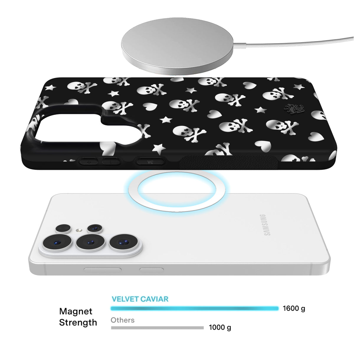 Chrome Skulls Samsung Case
