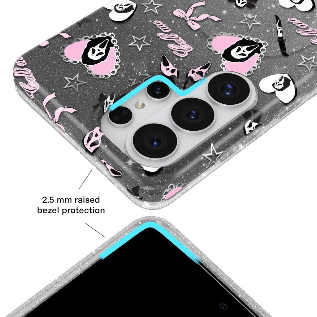 Ghost Face Goth Glitter Samsung Case