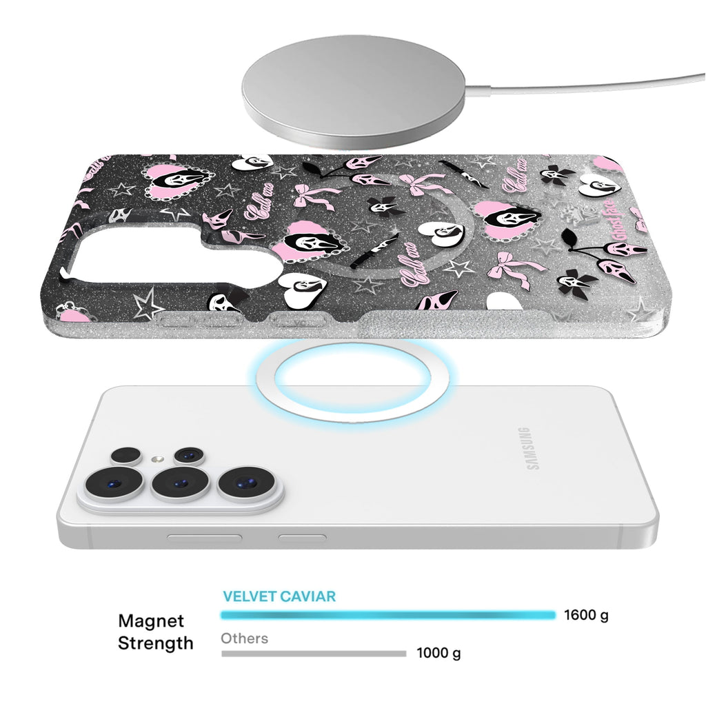Ghost Face Goth Glitter Samsung Case