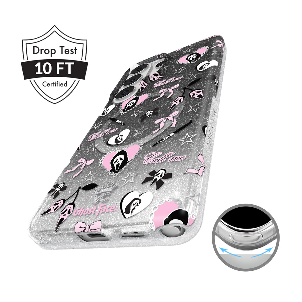 Ghost Face Goth Glitter Samsung Case