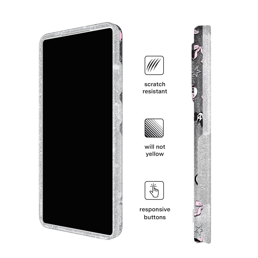 Ghost Face Goth Glitter Samsung Case