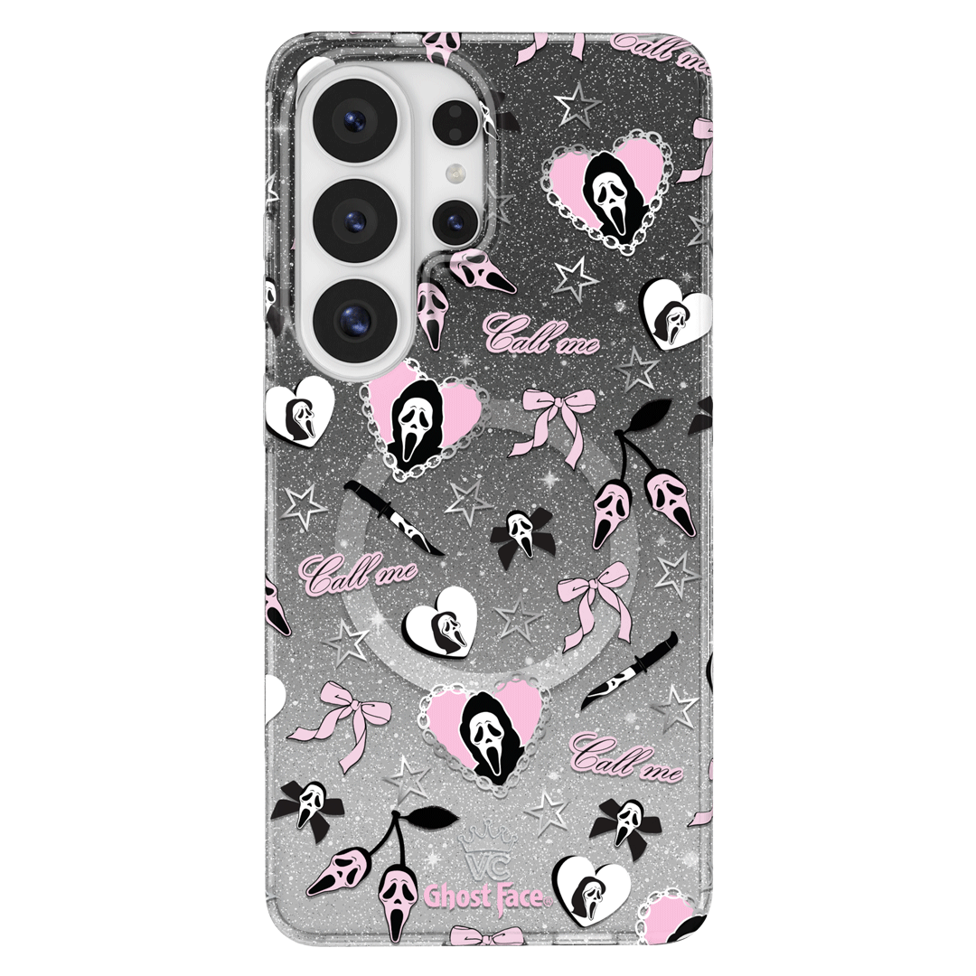 Ghost Face Goth Glitter Samsung Case