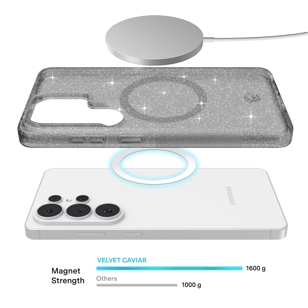 Grey Stardust Samsung Case