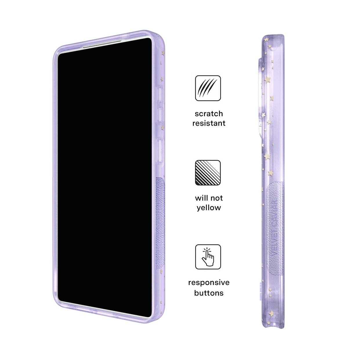Lilac Celestial Stars Samsung Case