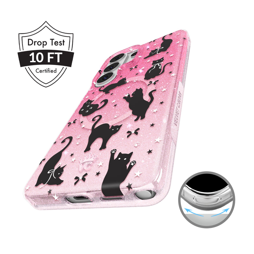 Lucky Kittens Glitter Samsung Case