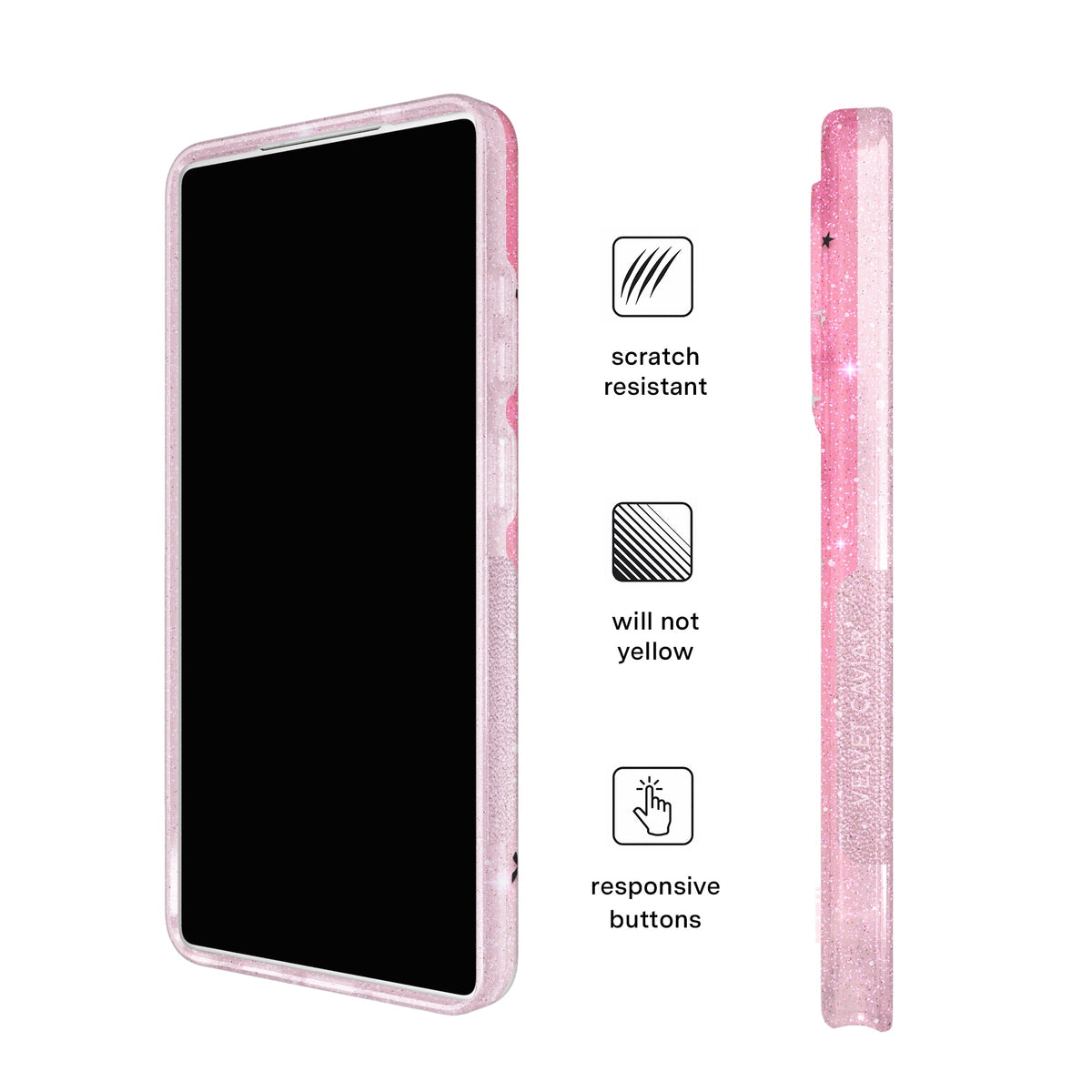 Lucky Kittens Glitter Samsung Case
