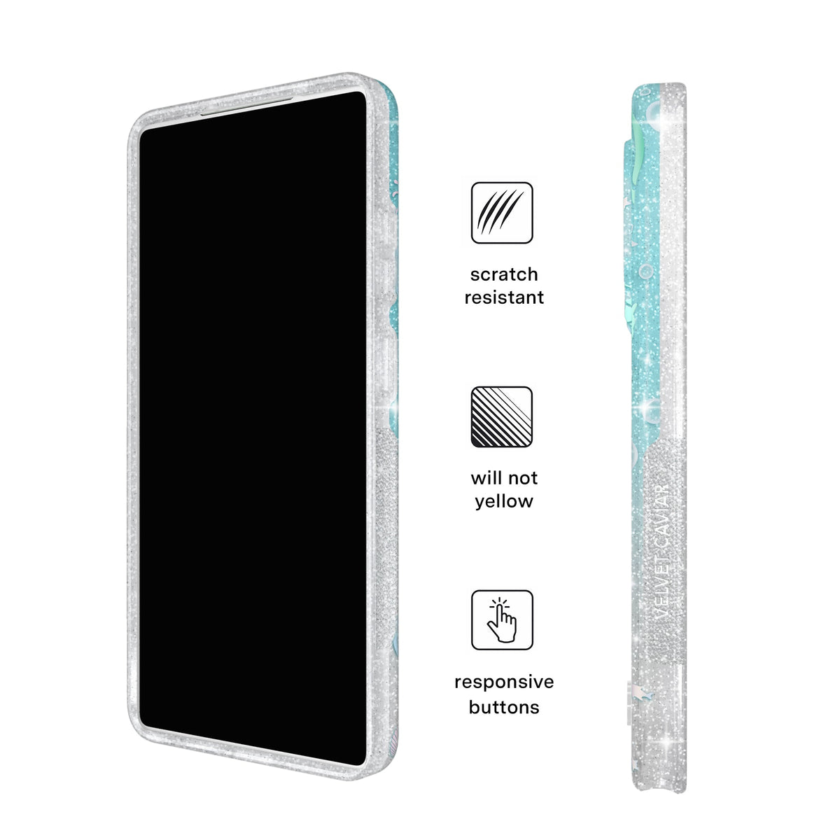 Mermaid Glitter Holo Samsung Case