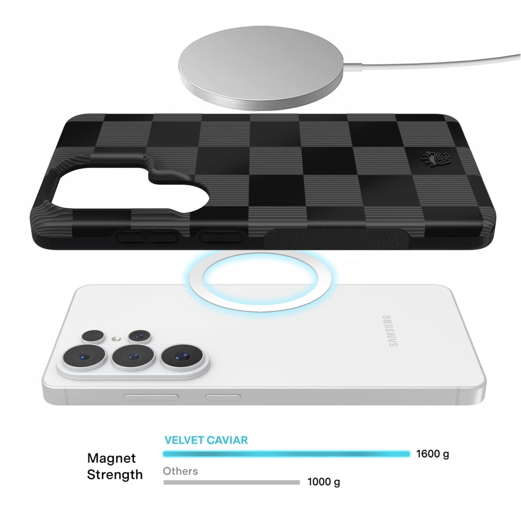 Noir Vibe Checkered Samsung Case