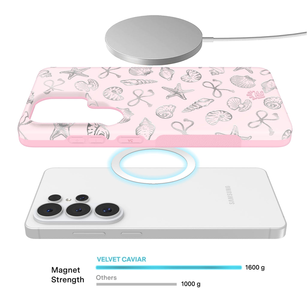 Pink Coastal Seashells Samsung Case