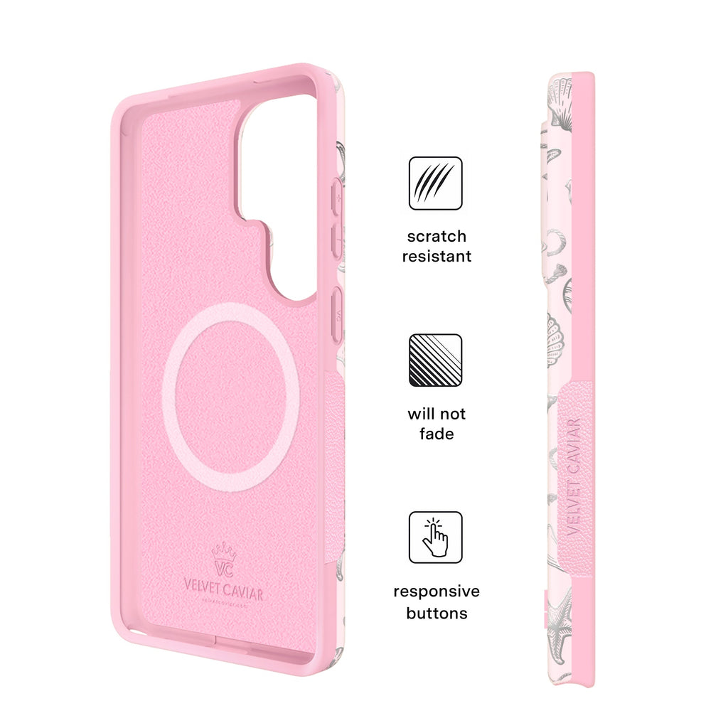 Pink Coastal Seashells Samsung Case