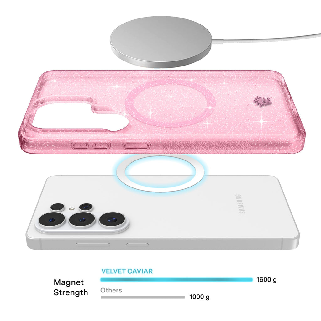Pink Stardust Glitter Samsung Case