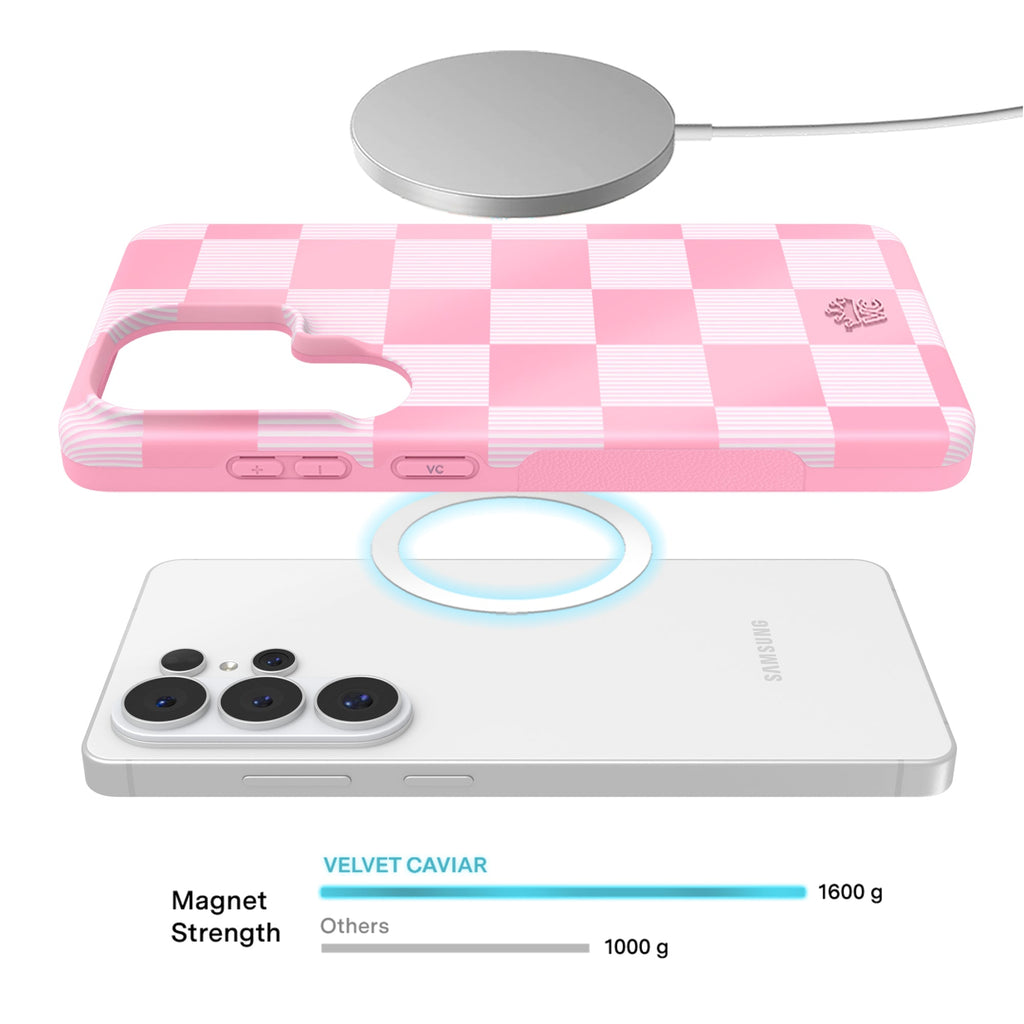 Pink Vibe Checkered Samsung Case