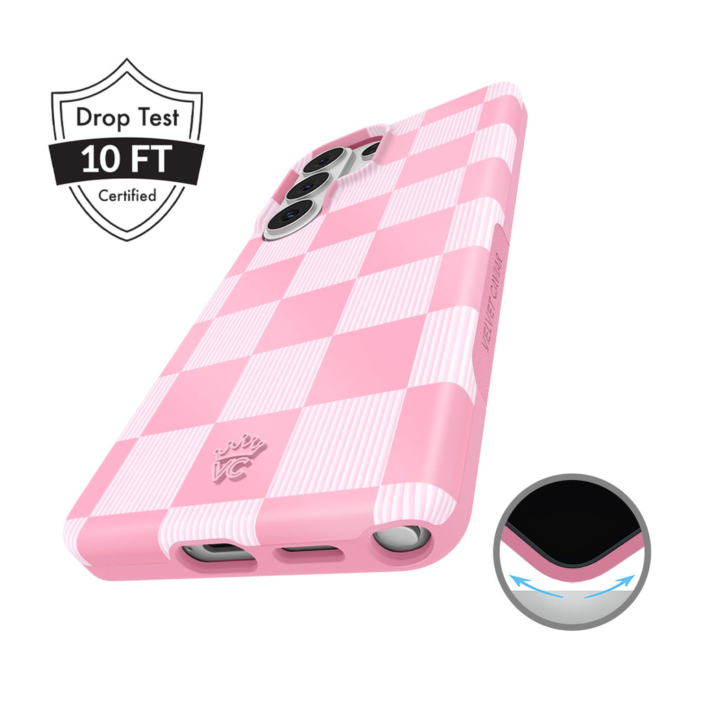 Pink Vibe Checkered Samsung Case