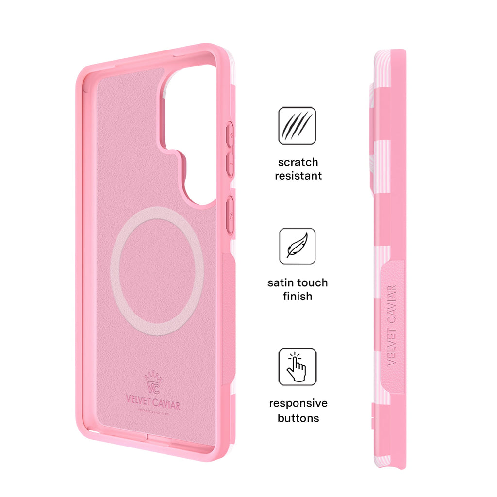 Pink Vibe Checkered Samsung Case
