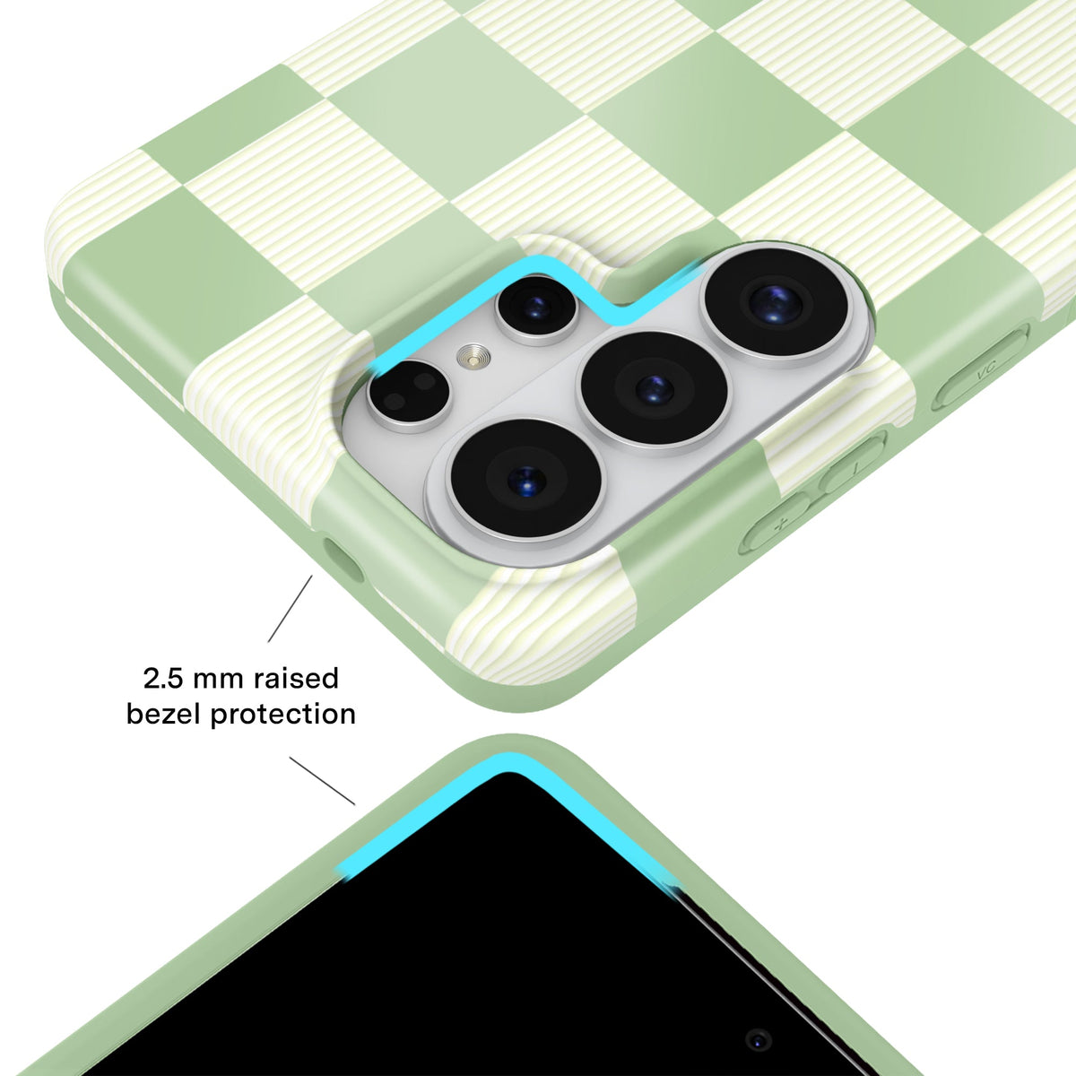 Pistachio Vibe Checkered Samsung Case