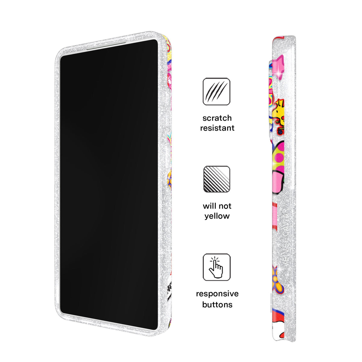Snoopy Patchwork Glitter Samsung Case