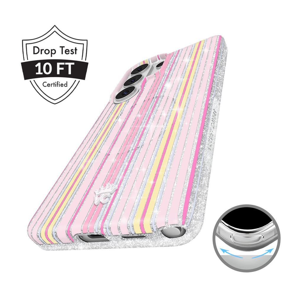 Sunkissed Stripes Glitter Samsung Case
