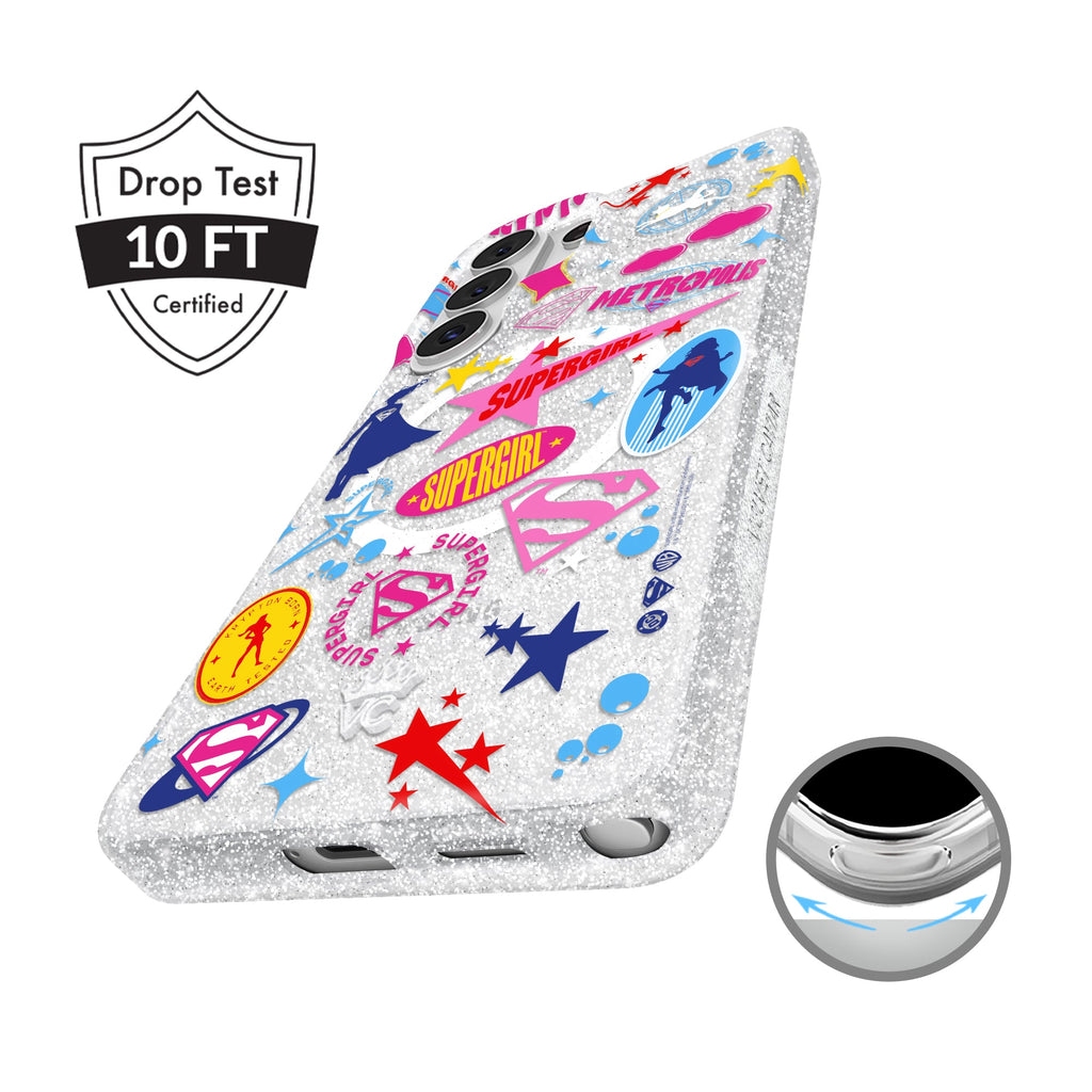 Supergirl Krypto Glitter Samsung Case