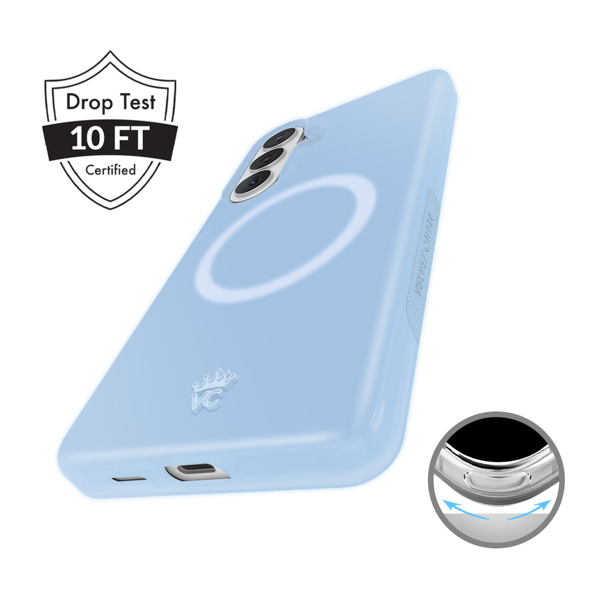 Glacier Blue Jelly Samsung Case