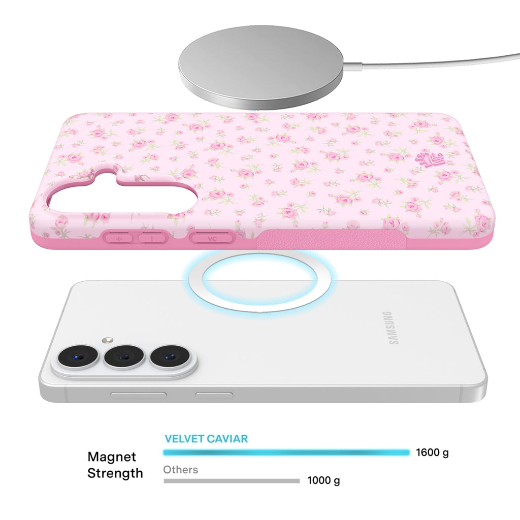 Dainty Pink Floral Samsung Case