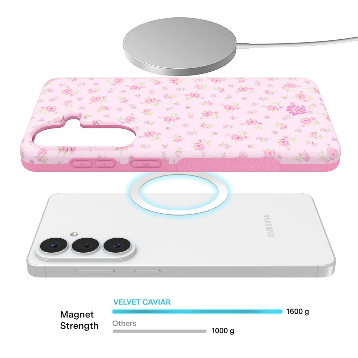 Dainty Pink Floral Samsung Case