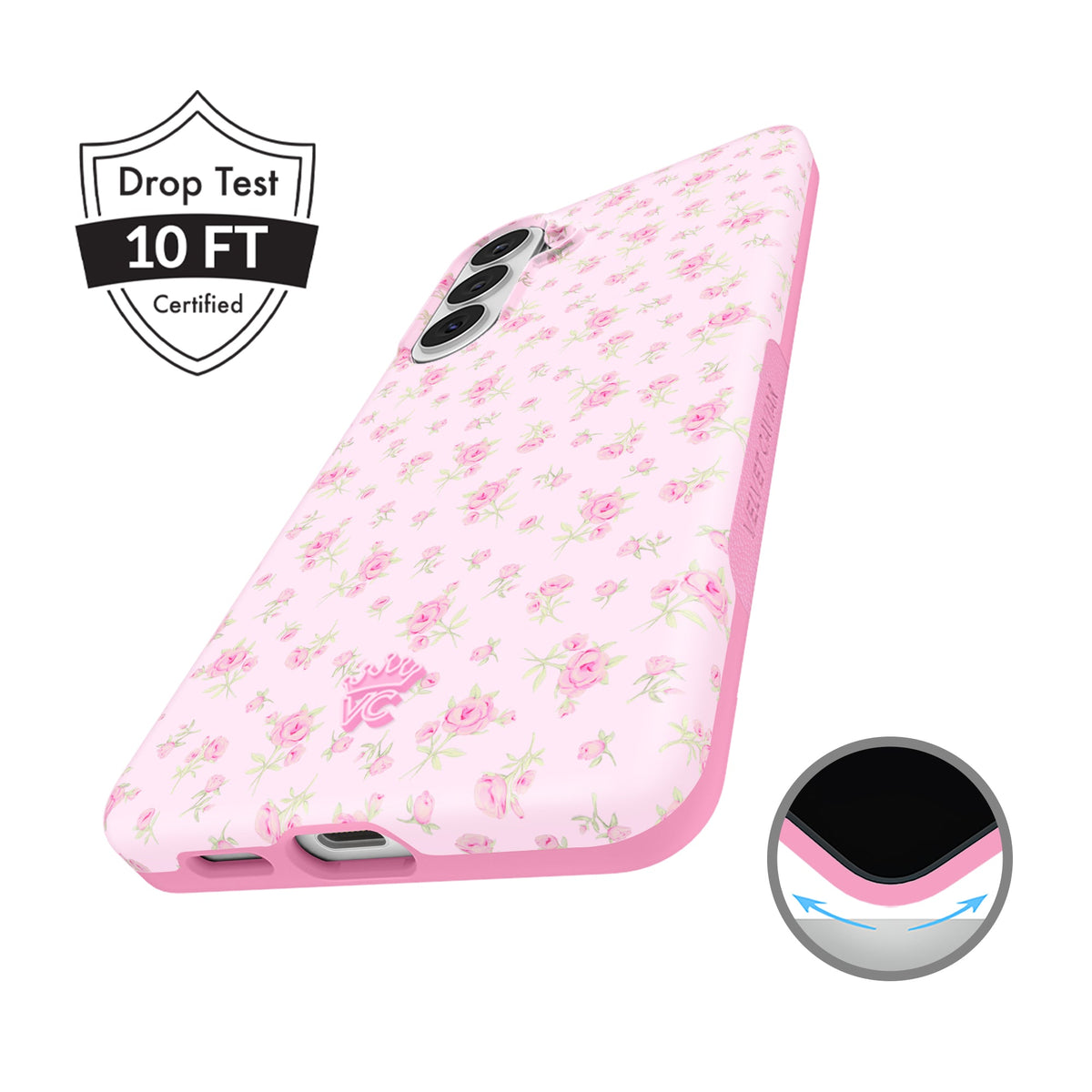 Dainty Pink Floral Samsung Case