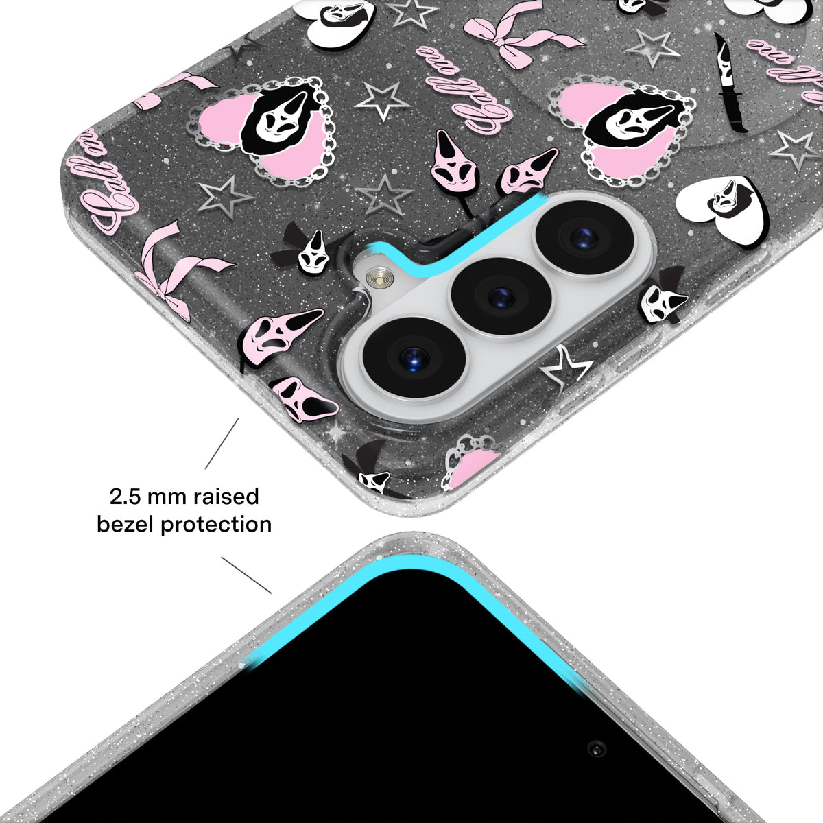 Ghost Face Goth Glitter Samsung Case
