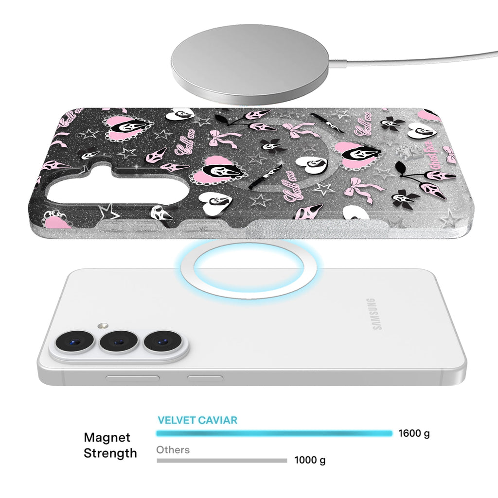 Ghost Face Goth Glitter Samsung Case