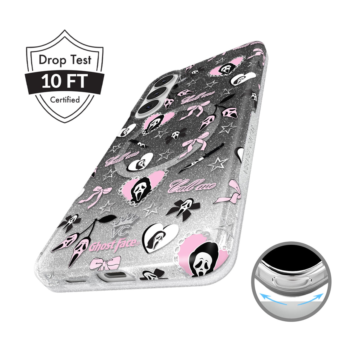 Ghost Face Goth Glitter Samsung Case