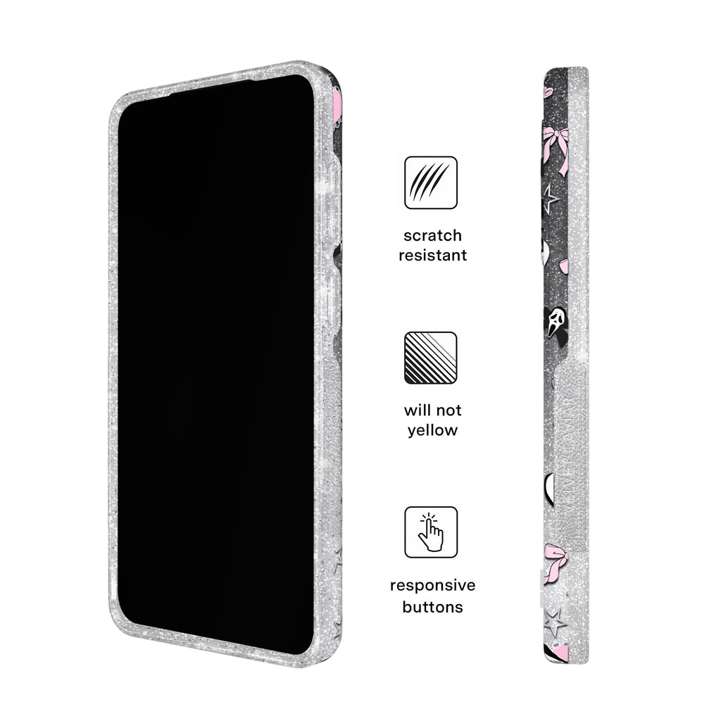 Ghost Face Goth Glitter Samsung Case