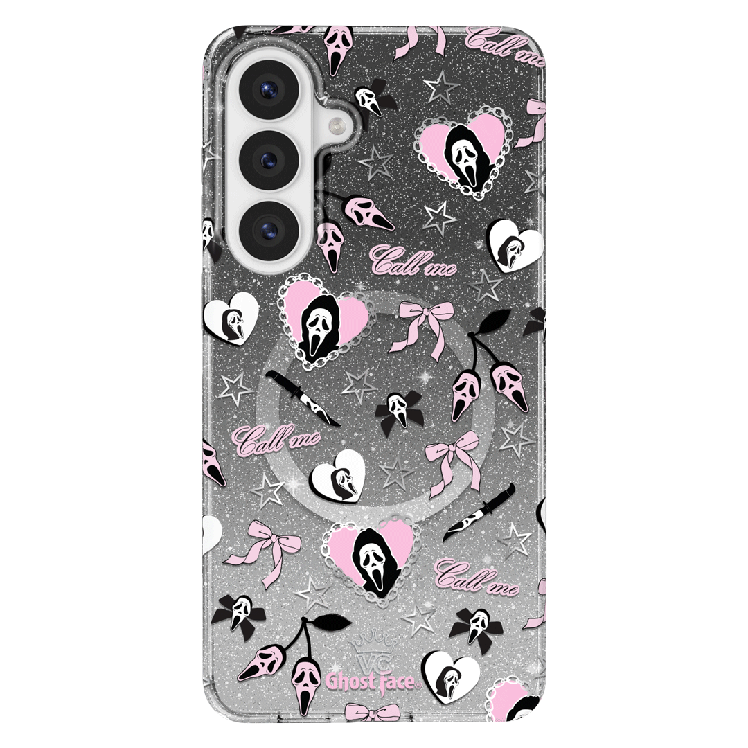 Ghost Face Goth Glitter Samsung Case