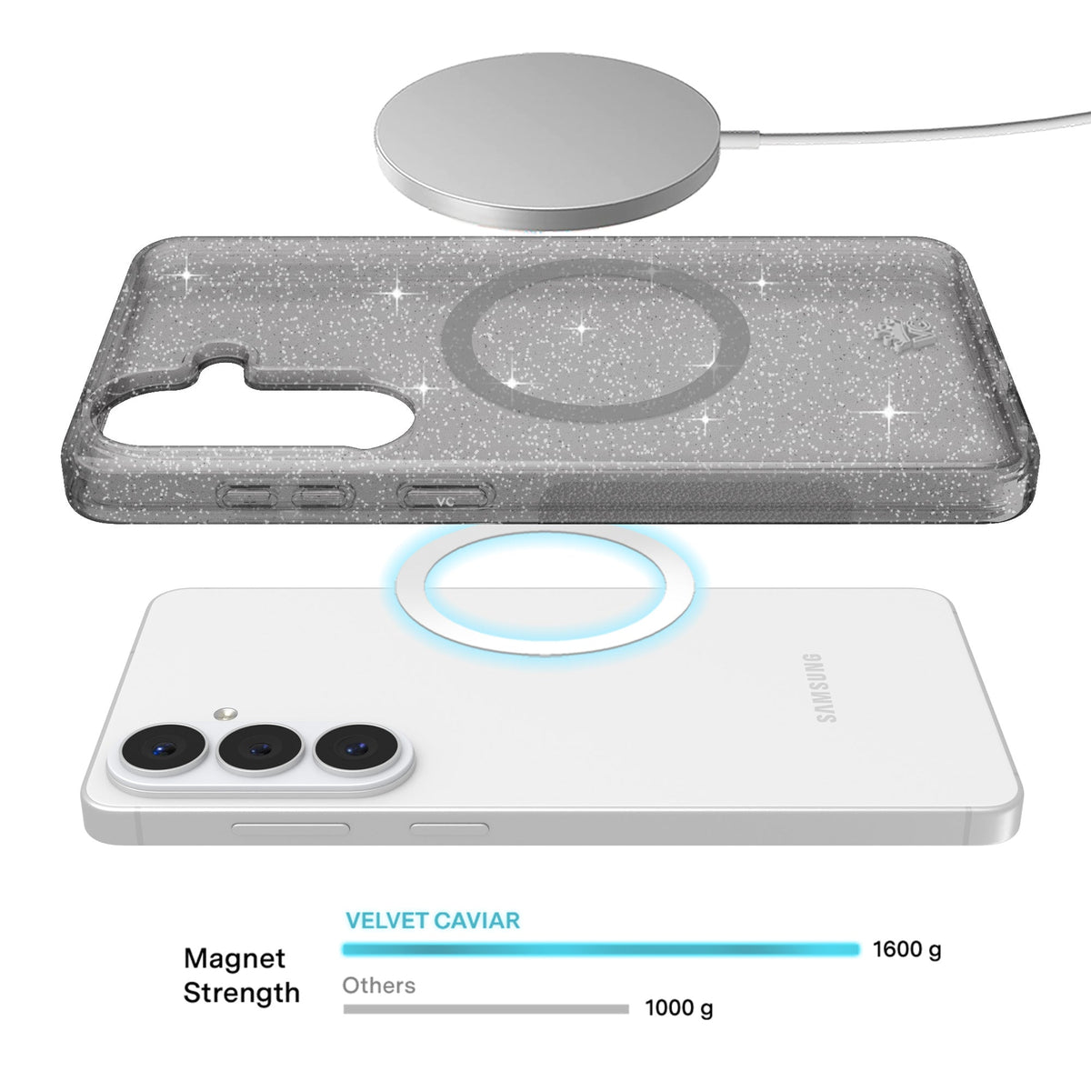 Grey Stardust Samsung Case