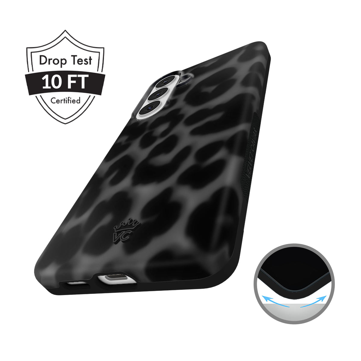 It Girl Black Leopard Samsung Case