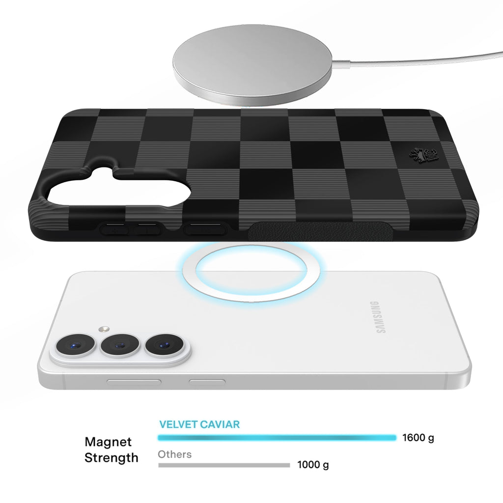 Noir Vibe Checkered Samsung Case
