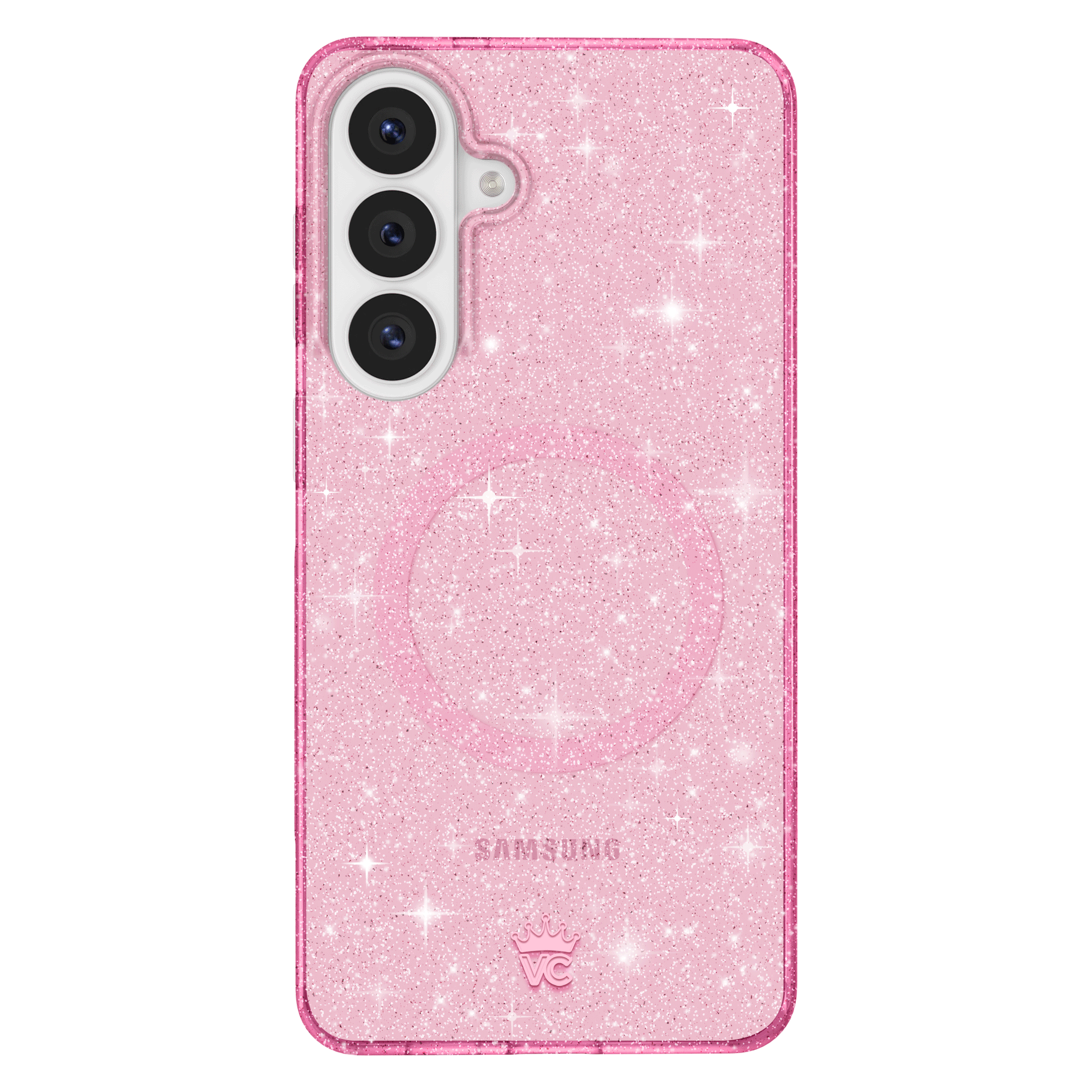 Pink Stardust Glitter Samsung Case