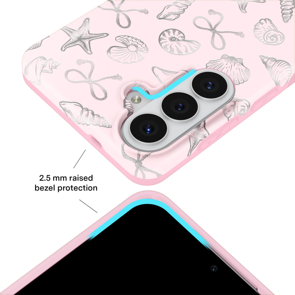 Pink Coastal Seashells Samsung Case