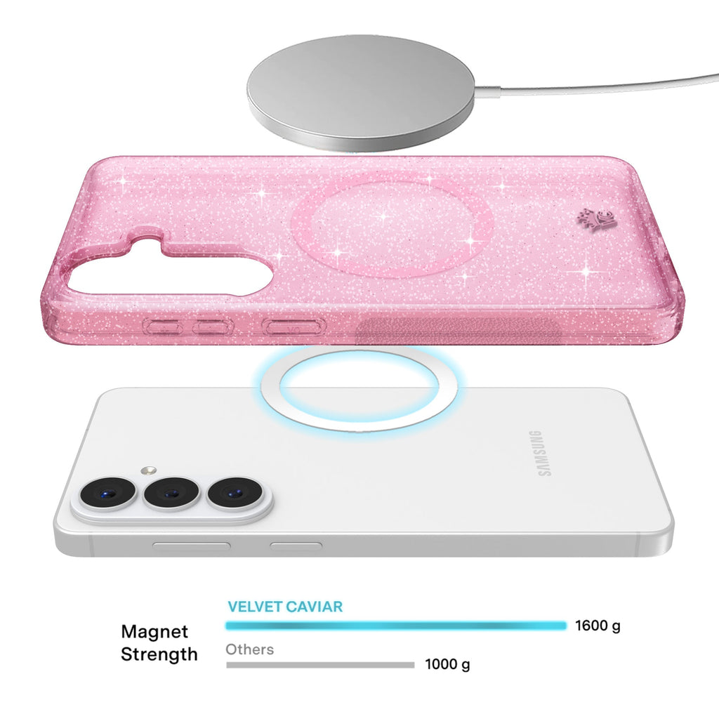 Pink Stardust Glitter Samsung Case