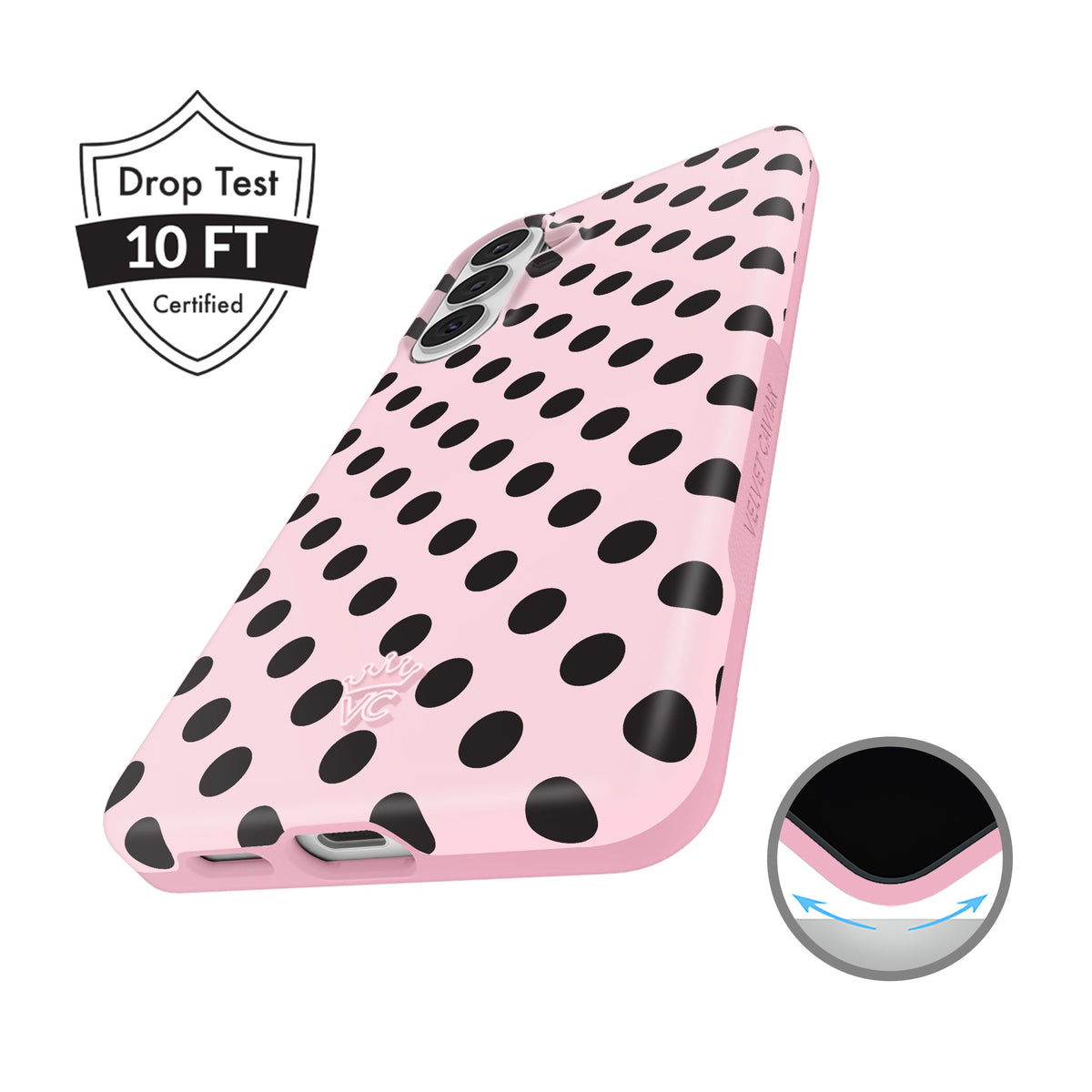 Princess Pink Polka Dot Samsung Case
