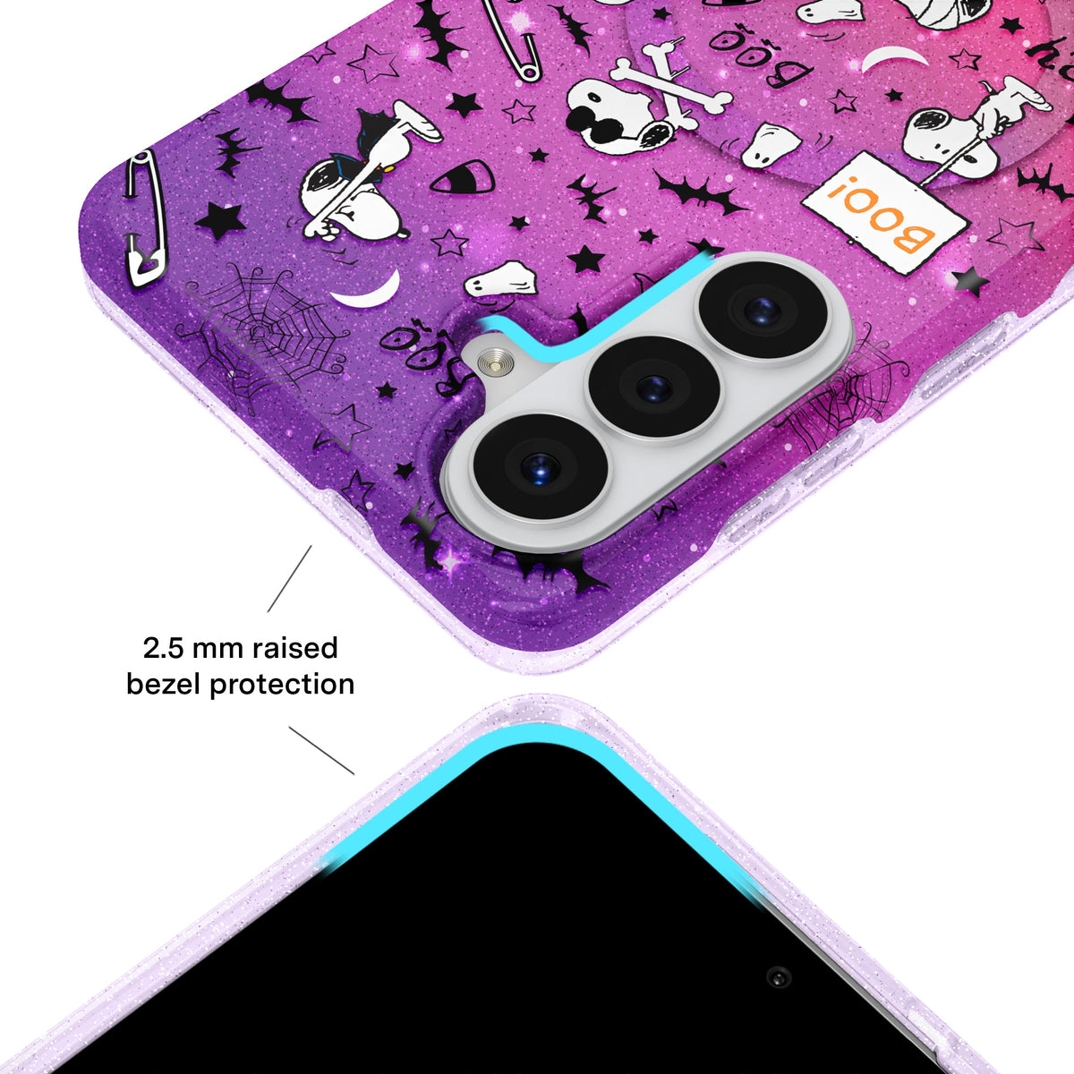 Snoopy Spooky Glitter Samsung Case