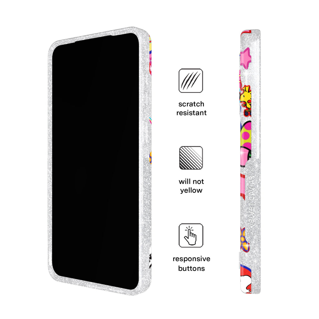 Snoopy Patchwork Glitter Samsung Case