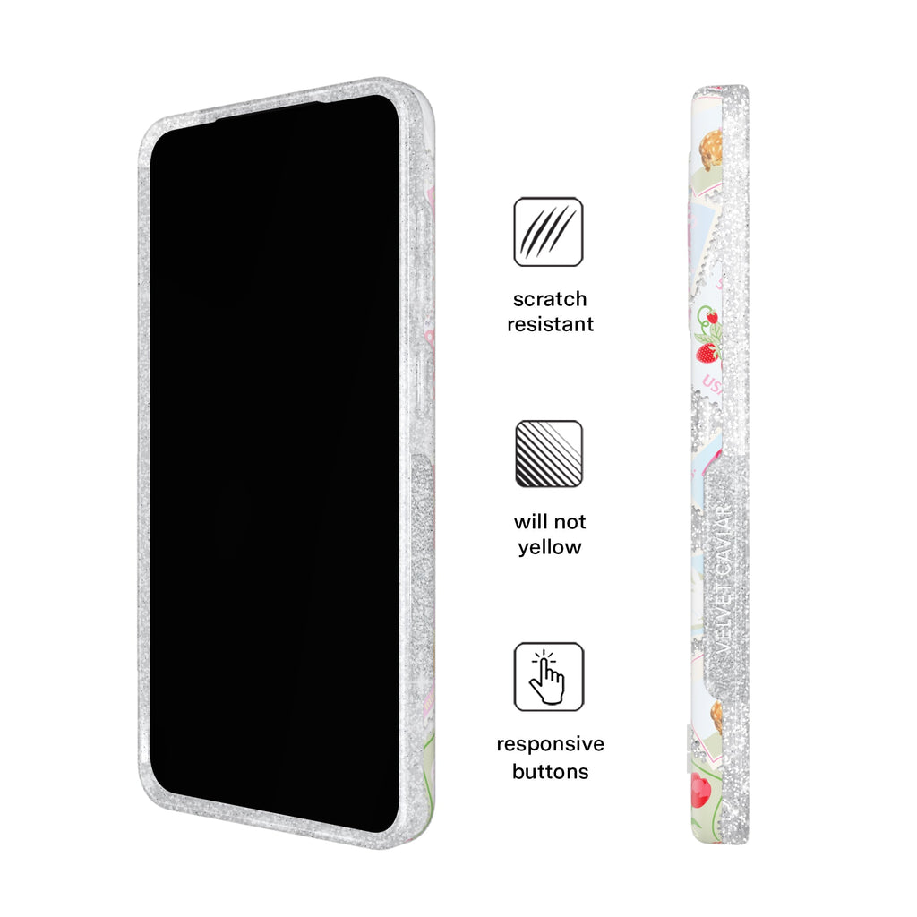 Spring Whimsy Stamps Glitter Samsung Case