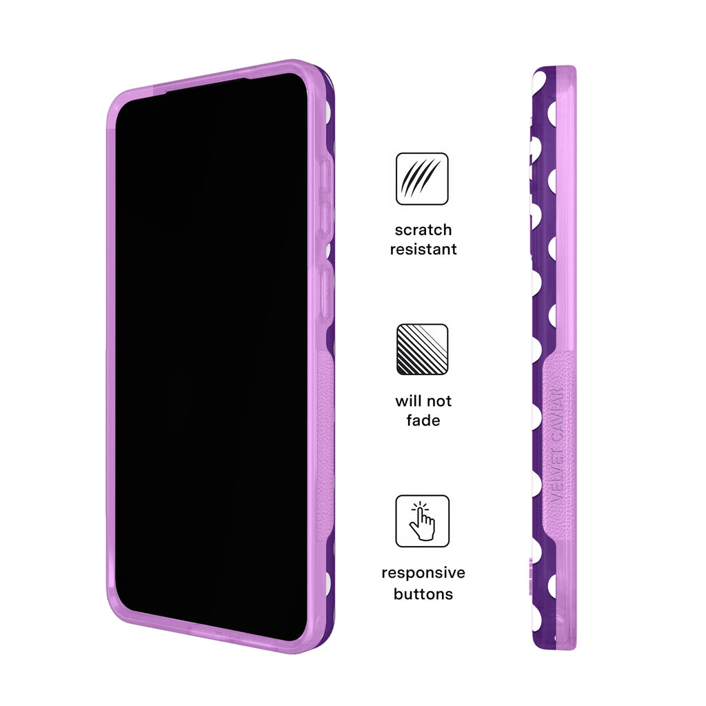 Violet Glow Polka Dot Samsung Case