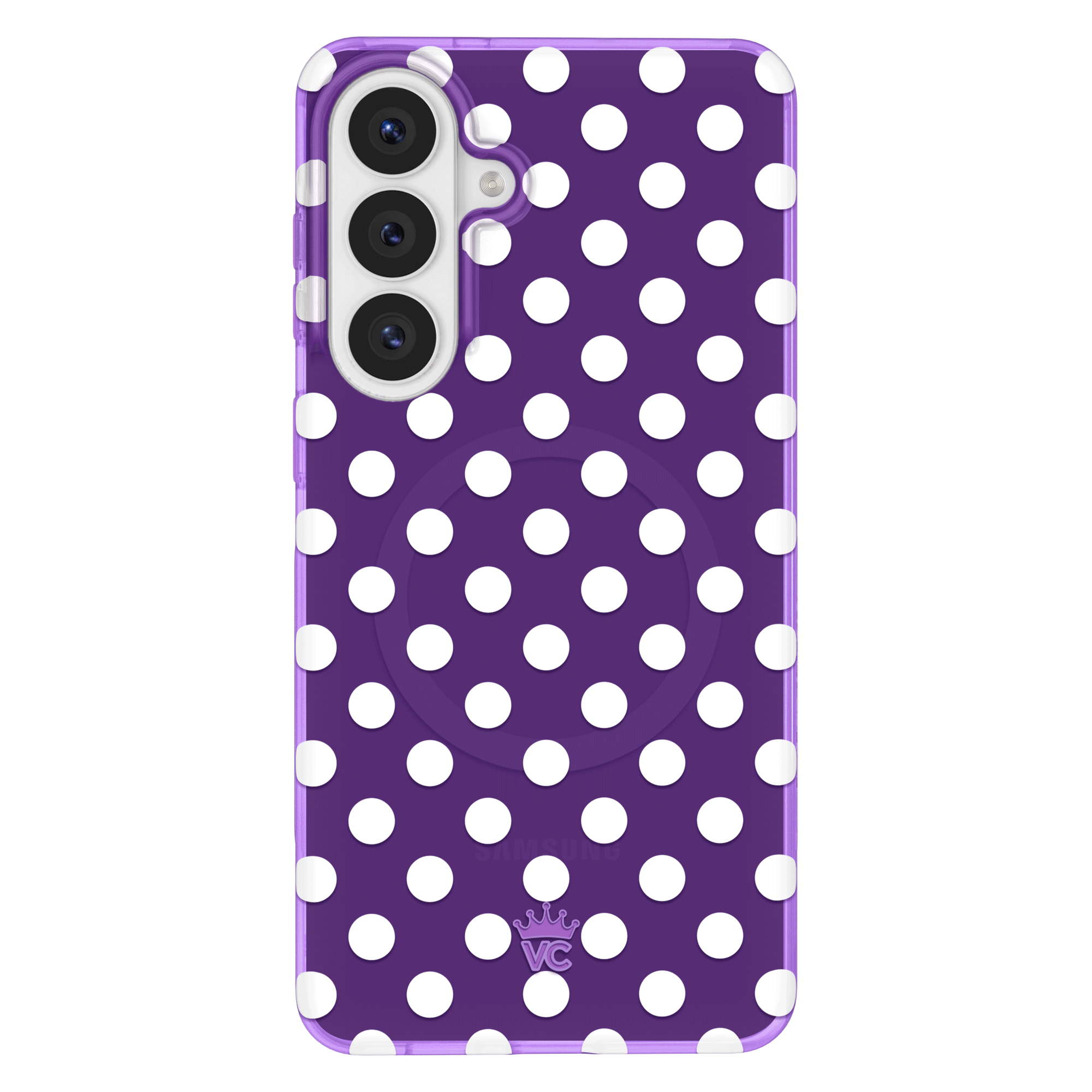 Violet Glow Polka Dot Samsung Case