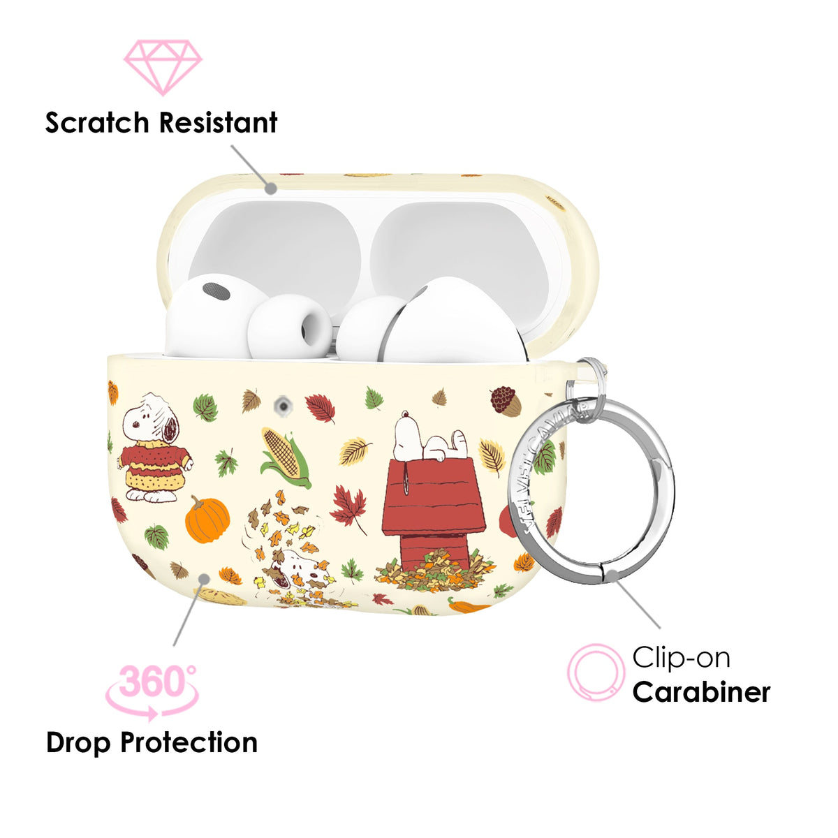 Snoopy Autumn Leaves AirPod Case