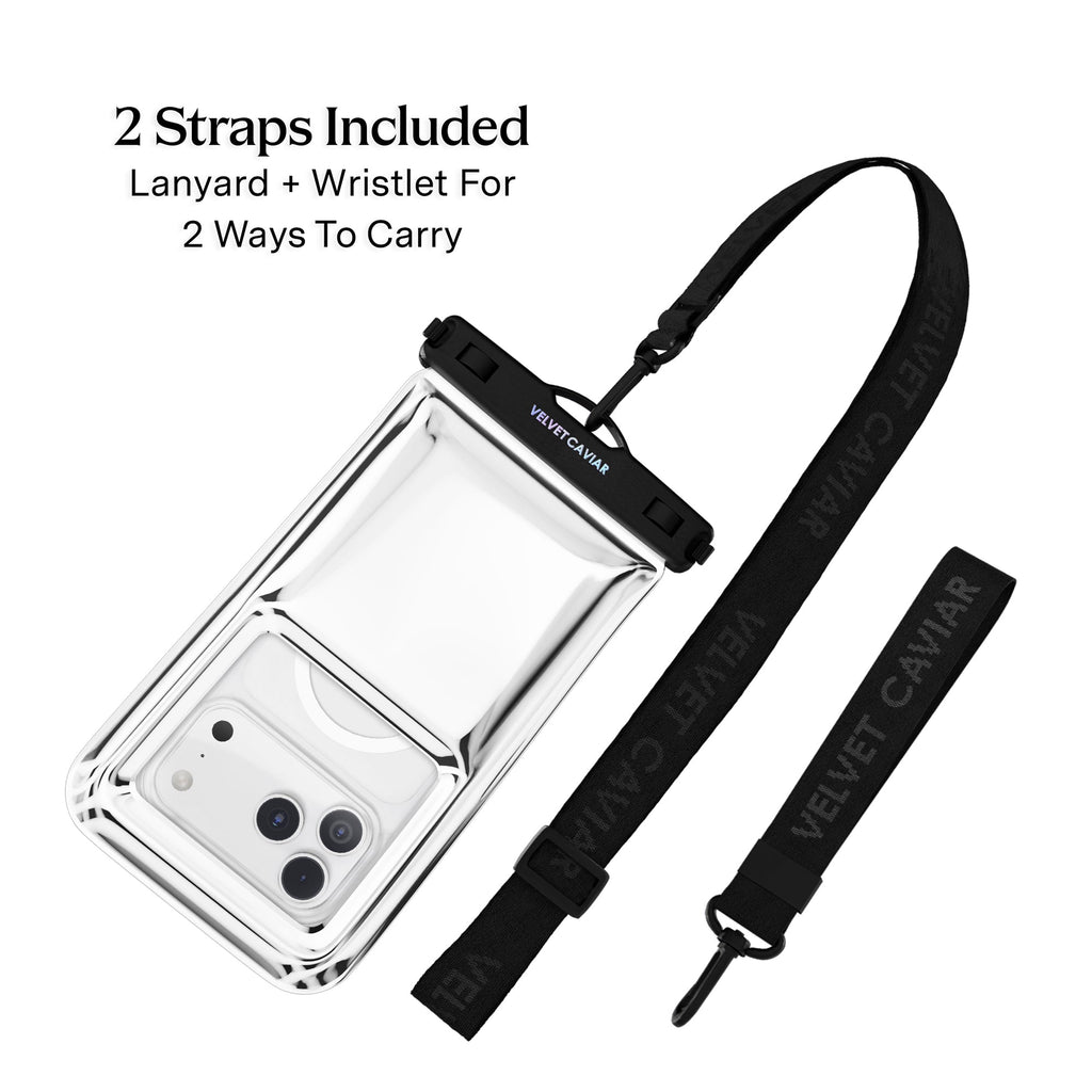 Silver Holo Waterproof Floating Phone Pouch